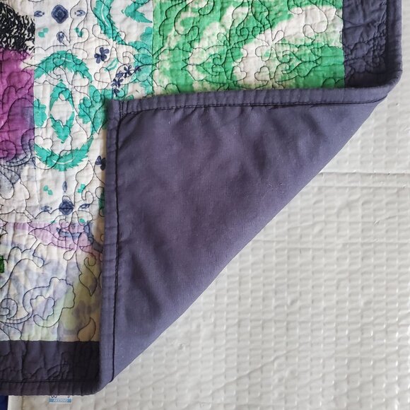 2 "Poetic Wanderlust" 20x26" Pillow Shams 100% Cotton Crazy Quilt Patchwork Boho - Picture 6 of 10